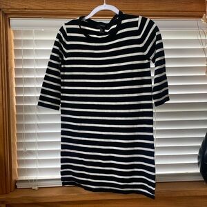 Forever 21 black and white striped dress, size small